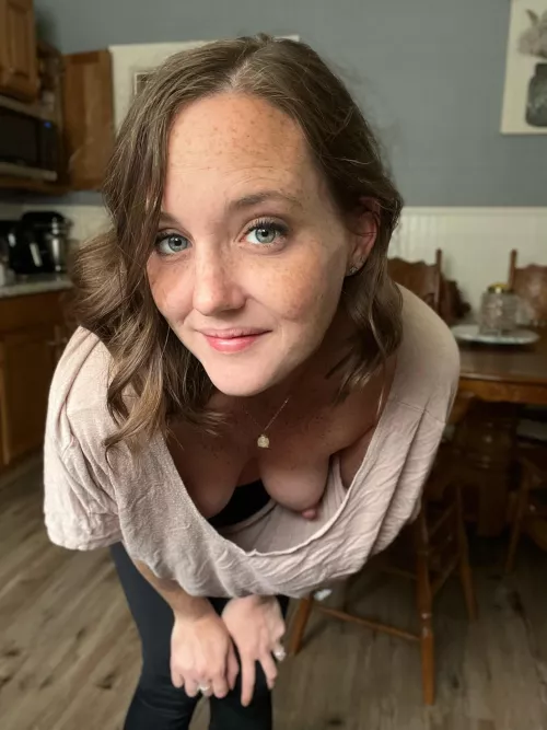 I purposely didn’t wear a bra with this shirt.