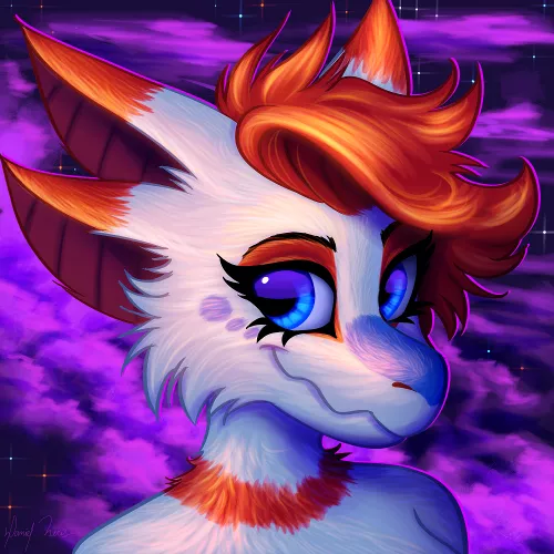 I really love painting shining eyes!! - Commission I made for SpaceFooox.
