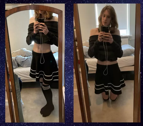 I tried a crop top thingy on for the first time, i hope you like it ^-^