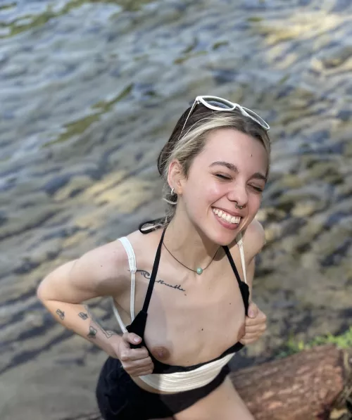 i was being naughty at the beach earlier 😈