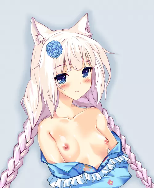 I was finally able to draw my #1 catgirl