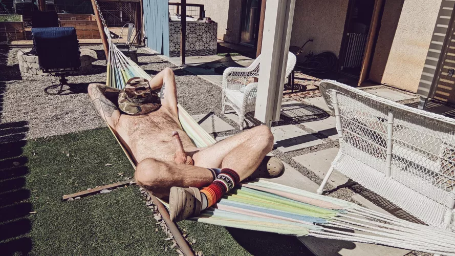 I wish I was hangin over a river, but this will do.