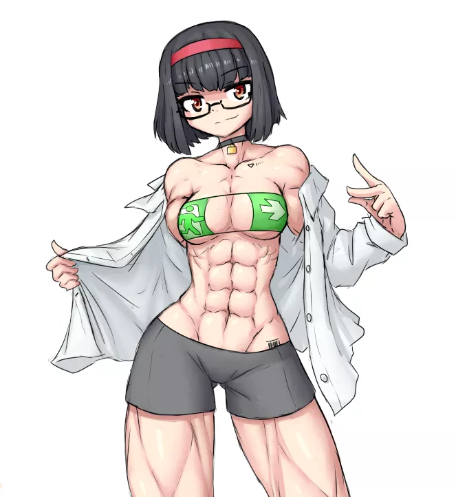 If you don't like muscle on women the exit is that way...(@Sheepepp)