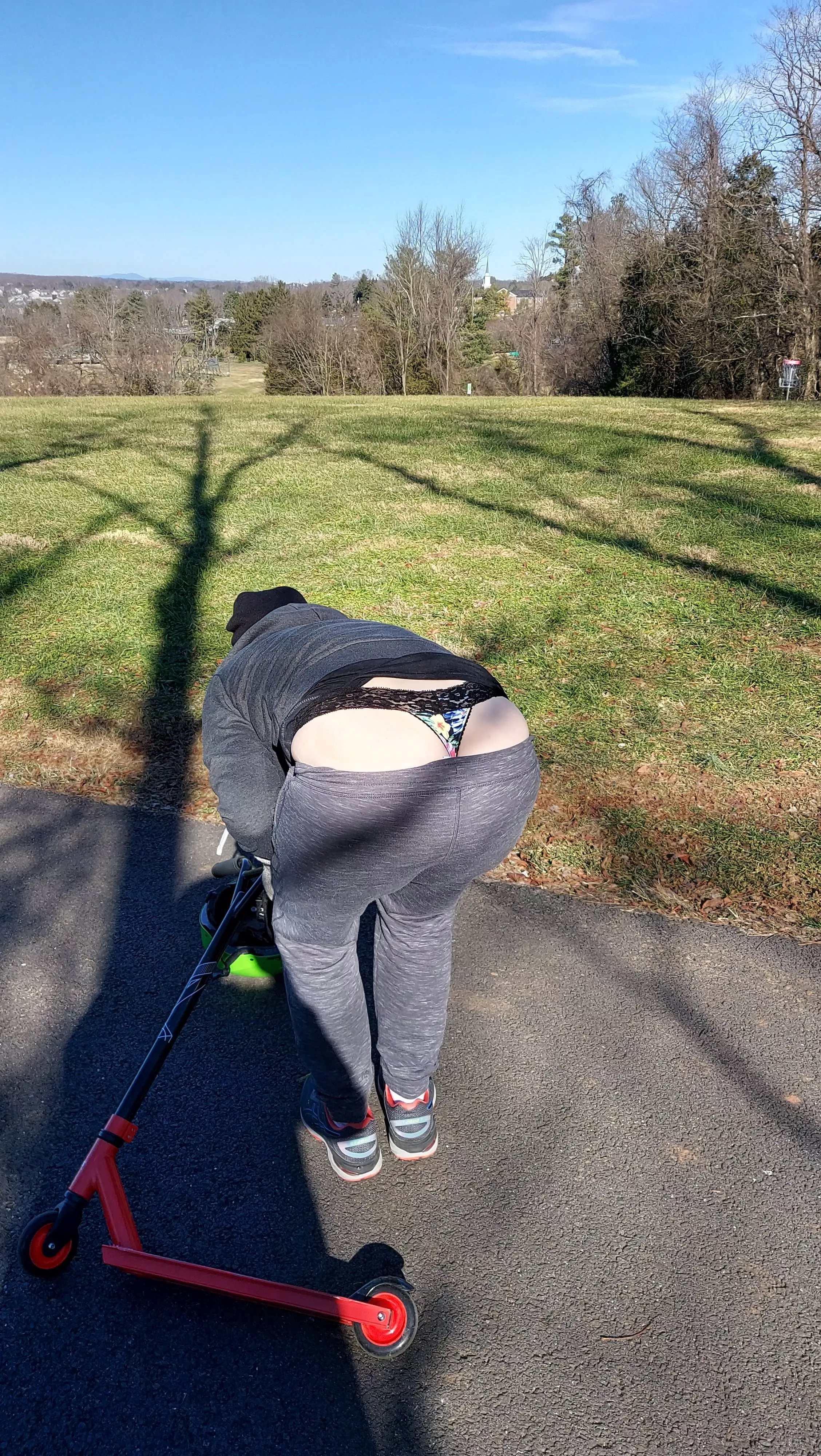 I'm always dropping my scooter... Oh well gotta pick back up to go for a ride