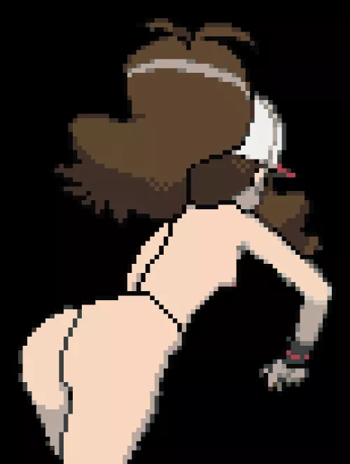 I'm new to making nude edits, this my first time. How can I improve? (Hilda from Pokemon)