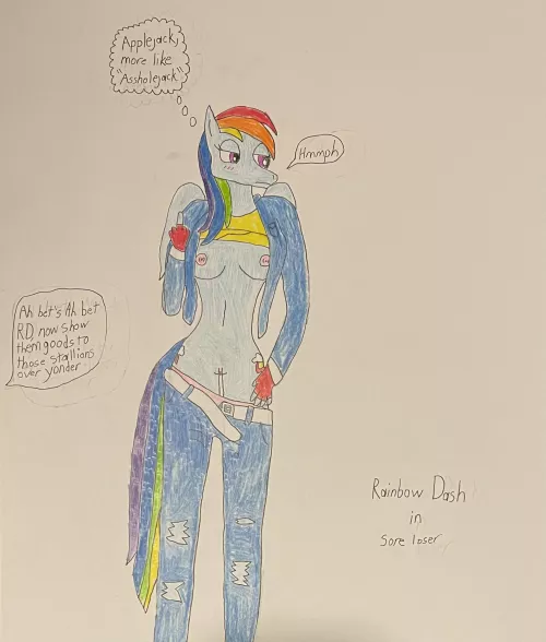 I’m pretty sure that Zephyr Breeze is in the group of “Stallions over yonder.” (Art by me)