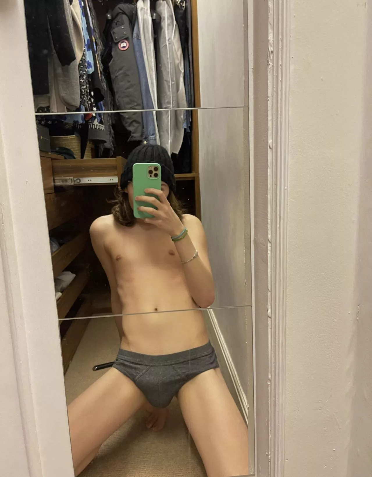 In my briefs 🤤