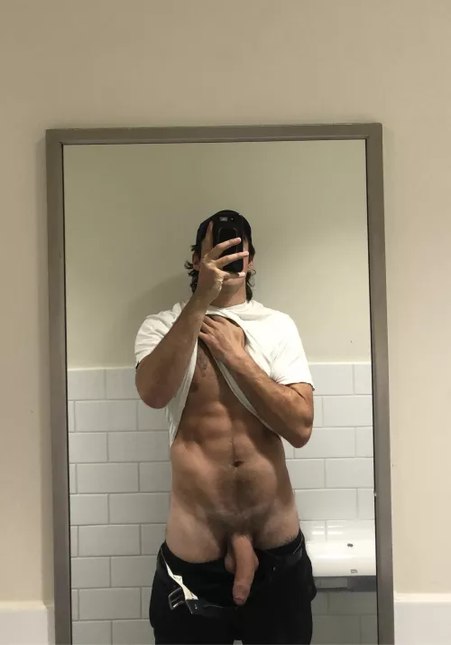 In the bathrooms at the library 🤓