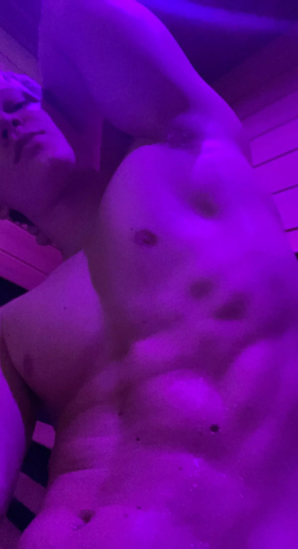 In the sauna