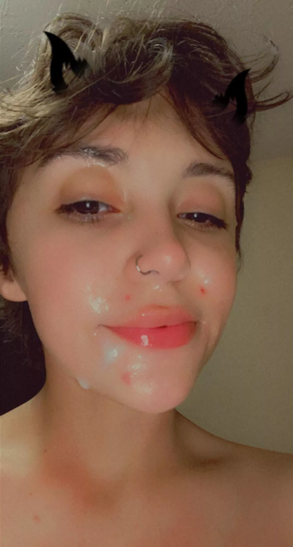Is there something on my face?💦 [OC][I respond below!]