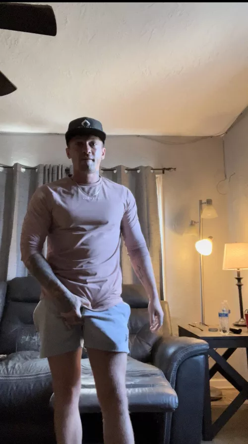 It’s about to peak out the bottom of my shorts