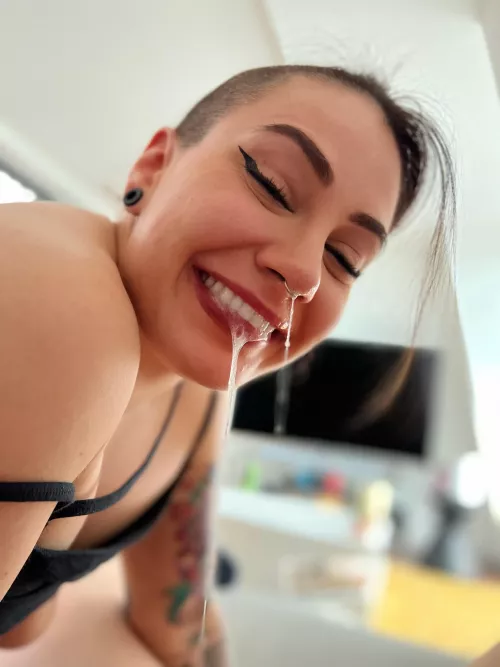 It’s not a good blowjob until you have spit coming out your nose