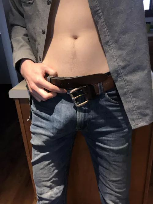 I’ve hit a crossroads. Do I finish getting dressed, or just take this off?