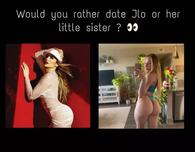 J Lo or her little sister?