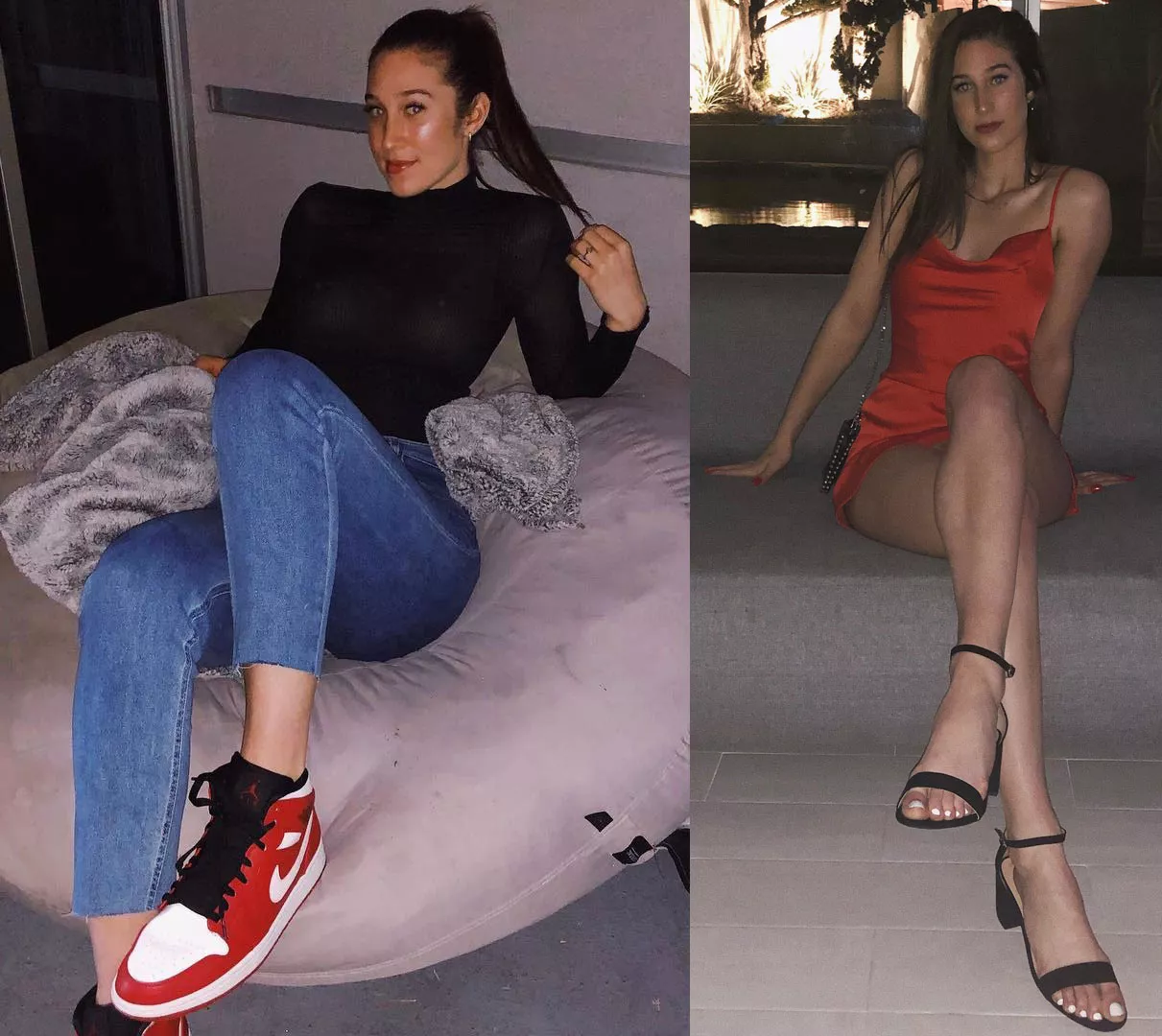 jeans and dress