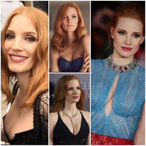 Jessica Chastain is making me goon for her so bad, I cant stop pumpin for her pretty face and curvy body
