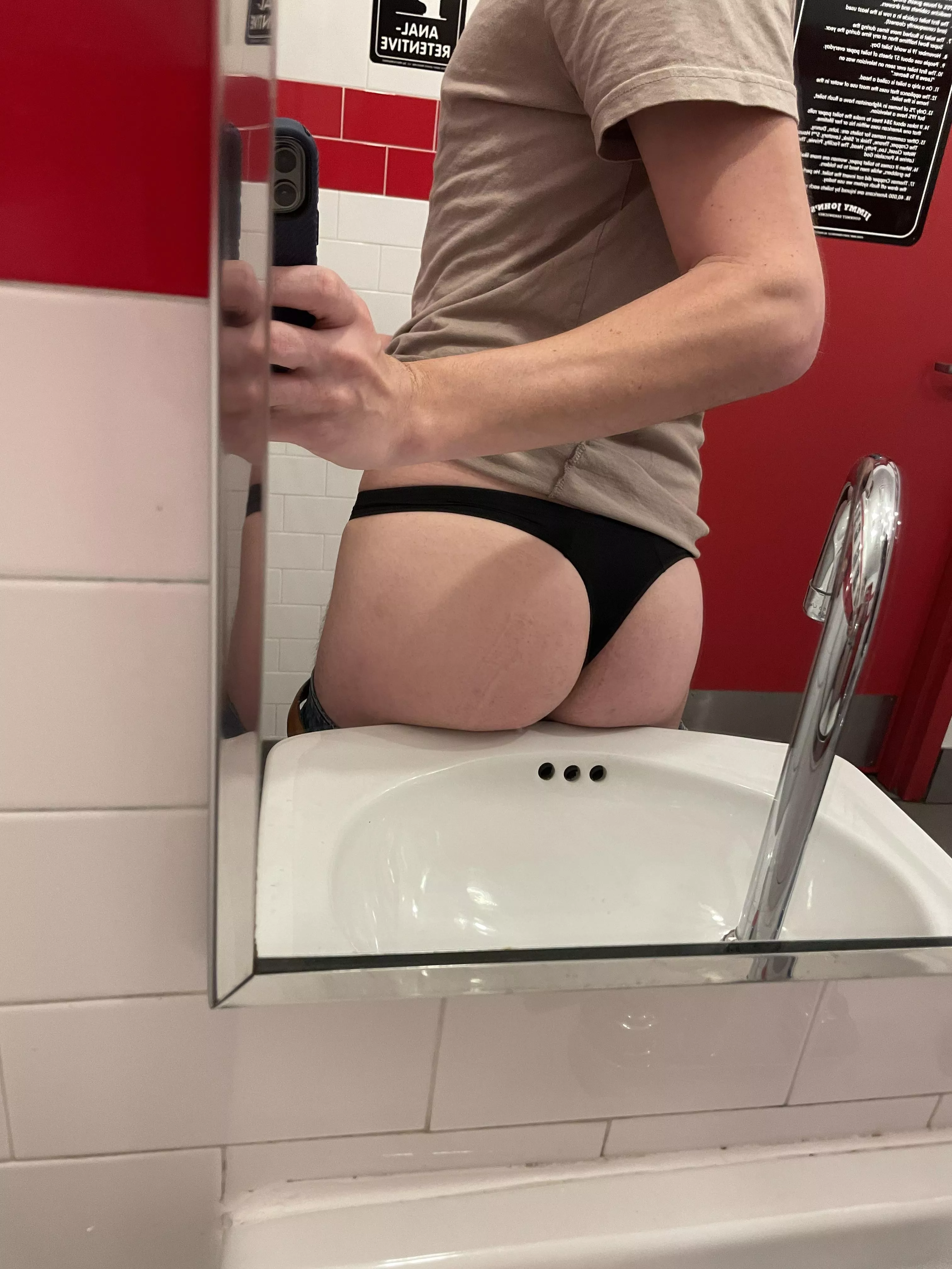 Jimmy John’s anyone? I hope no one catches me like this.