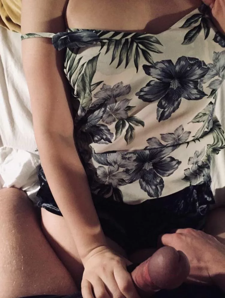Just a casual couple in sunday [m]orning. Cuddling and [f]antasizing about sharing her with older guys 40+,50+…