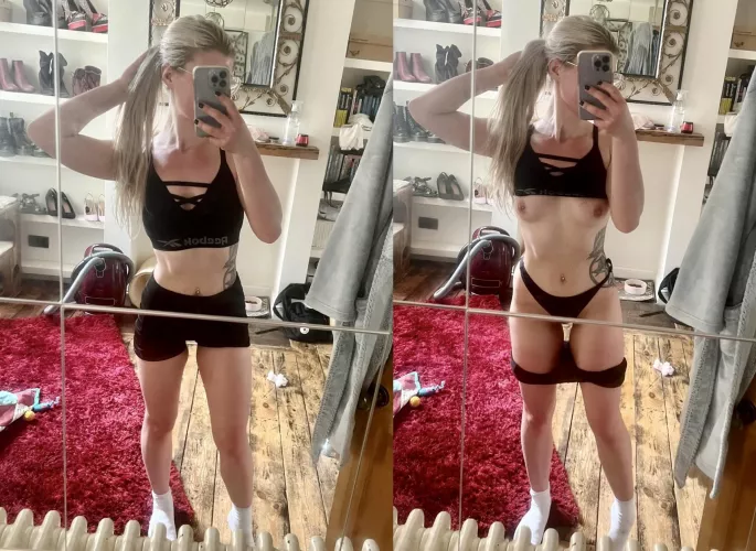 Just a little post workout flash