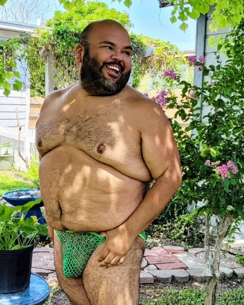 Just a #StPatricksGay celebration of #BodyPositivityForMen. Are you wearing #GreenUnderwear today? Don't let #BodyShaming & #Fatphobia stop you from feeling like the proud #SexualCreature you are. The time for #SexPositivityForMen for #PlusSizeMen i