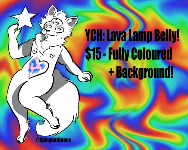 just a trippy lil YCH I'm doing!! :3 DM or comment if interested!! (art by me/@SpicyBatBones on twitter)