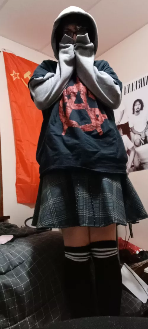 Just got my first skirt and thigh highs, i already love them so much