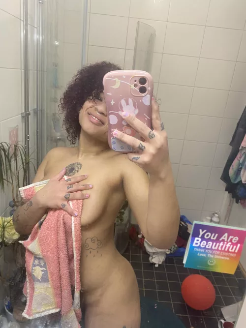 Just got out of the shower, wbu?