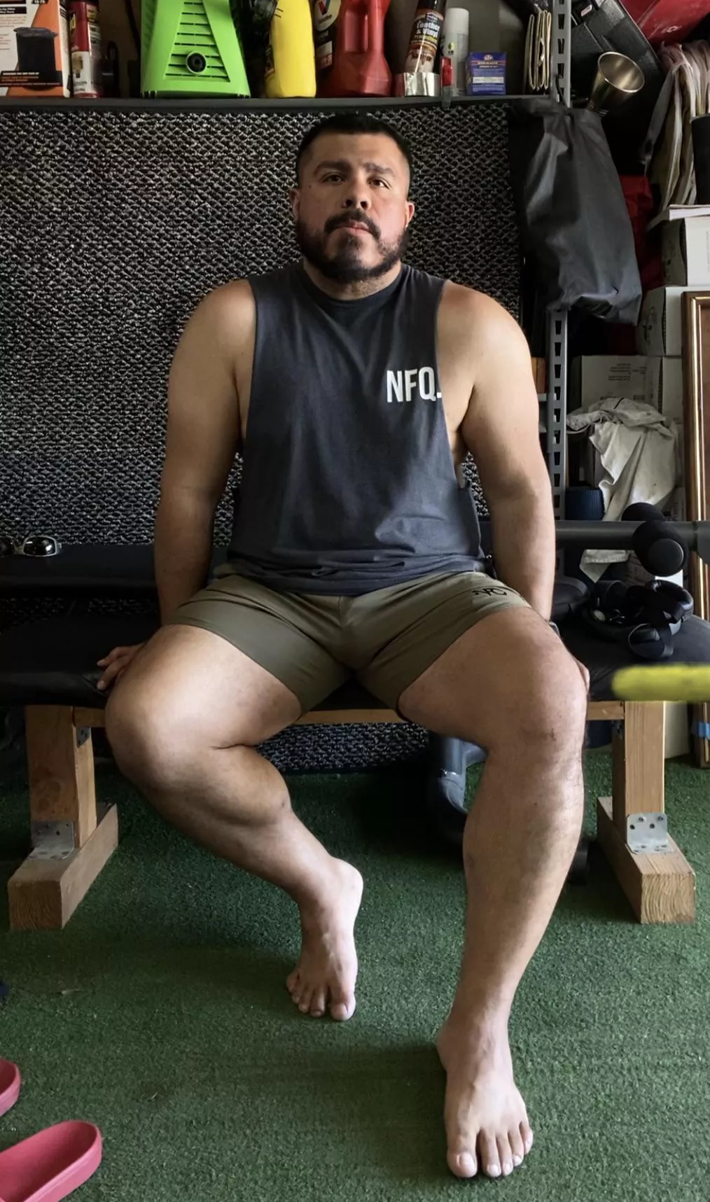 Just me in the garage.