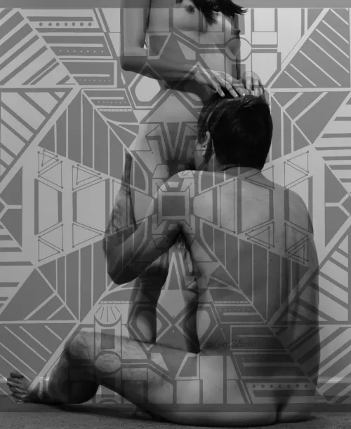 Just the two of us being loving, and adore the BW overlay (F) (M) [OC]