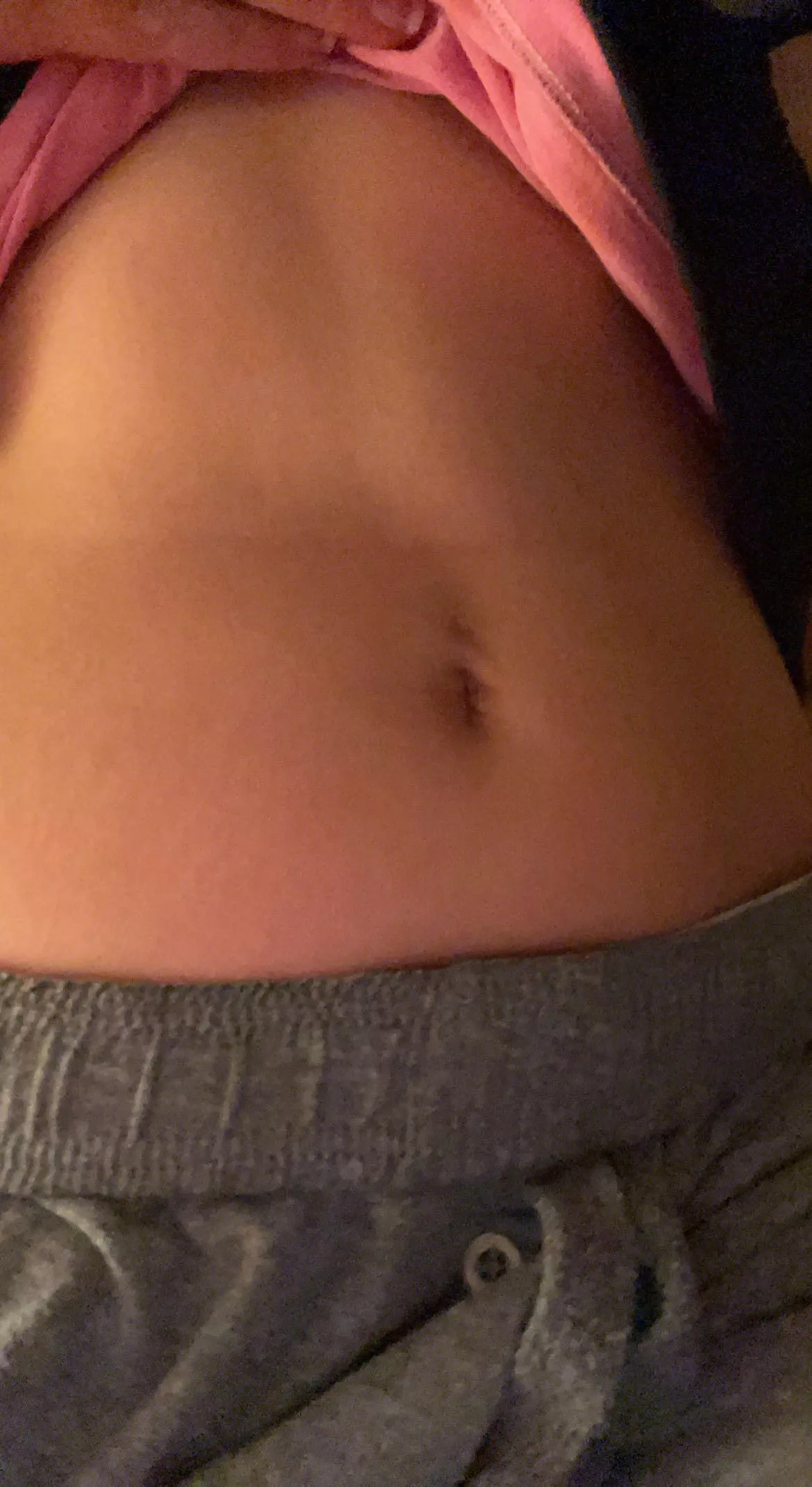 Just took this the other day. My abs are coming in since I’ve been working out. But just take a second and admire my bellybutton though