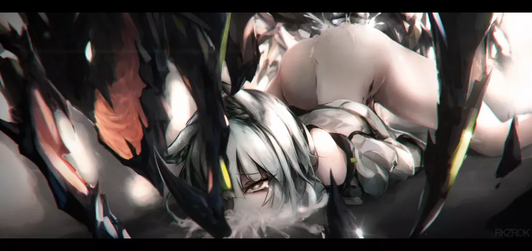 Kal'tsit gets overfilled by mon3tr (rkzrok)[Arknights]