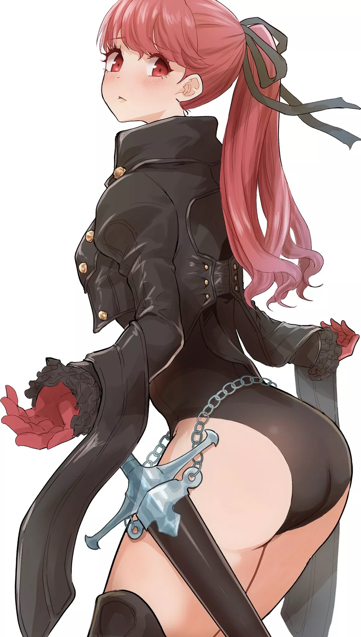 Kasumi Looking Back Leotard Booty (Kurosususu ) [Persona]