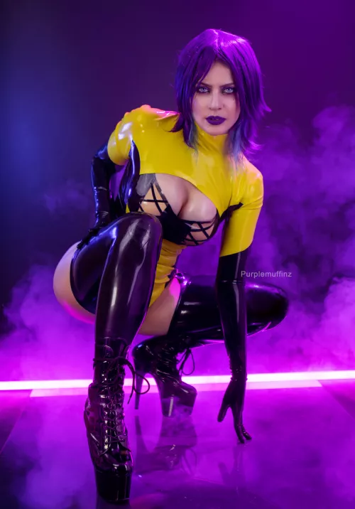 latex + neon lights = best combo!