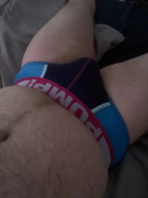 Laying in the bed in briefs 🤪