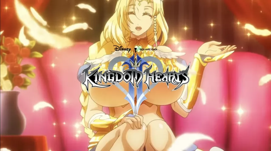 LF Color Source: 1girl, blonde hair, eyes shut, large breasts, smiling, feathers, 