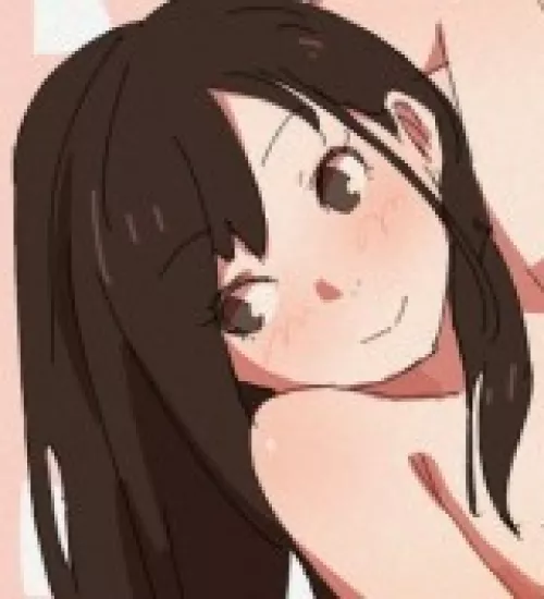 LF Color Source: 1girl, brown hair, brown eyes, blush, smile