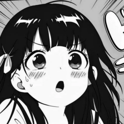 LF Color Source: 1girl, school uniform, black hair, open mouth, blush, sweat, hair between eyes, hair ribbon,