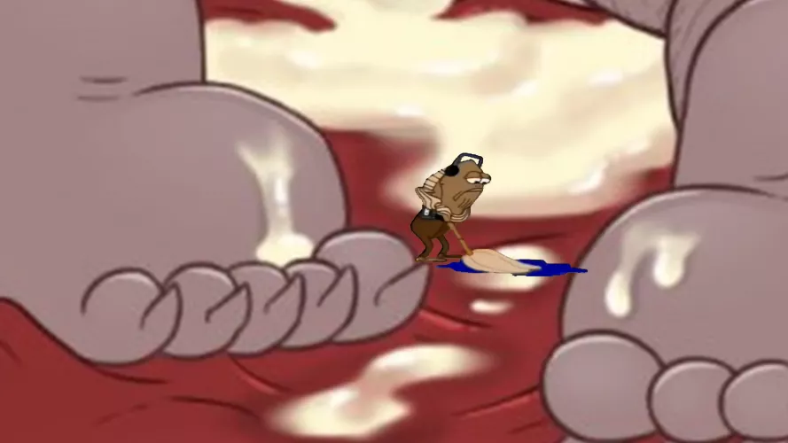 LF color Source: 1girl, white skin, 5 toes, from behind, cum, red bed