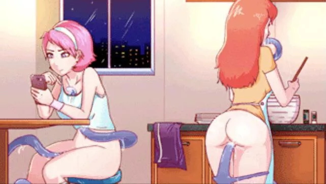 LF Color Source, 2girls, tentacles, using phone, cooking, kitchen, ignoring, tentacles under clothes, blowjob, titfuck LF Color Source, 2girls, tentacles, using phone, cooking, kitchen, ignoring, tentacles under clothes, blowjob, titfuck