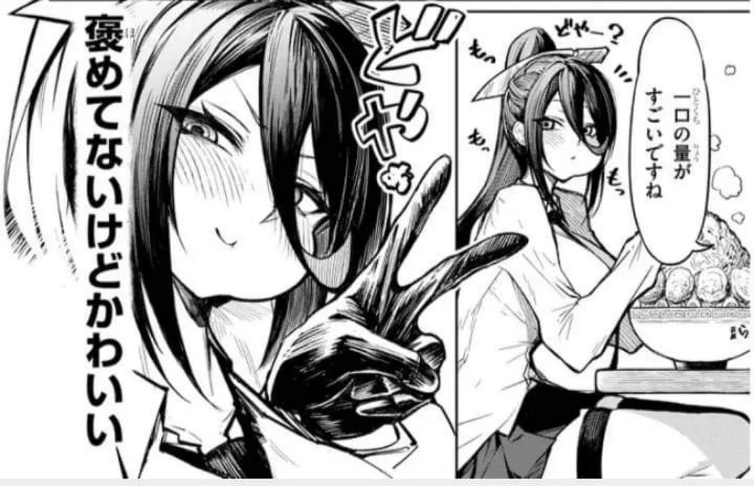 LF Mono Source: 1girl, high ponytail, white schoolgirl uniform, black hair, eating, peace sign, black leather gloves, japanese text, short skirt, pout face, blush, necktie, sitting LF Mono Source: 1girl, high ponytail, white schoolgirl uniform, black hair, eating, peace sign, black leather gloves, japanese text, short skirt, pout face, blush, necktie, sitting
