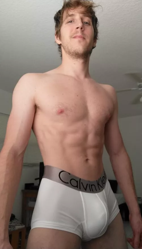 Like my bulge in these white boxer briefs? 😉