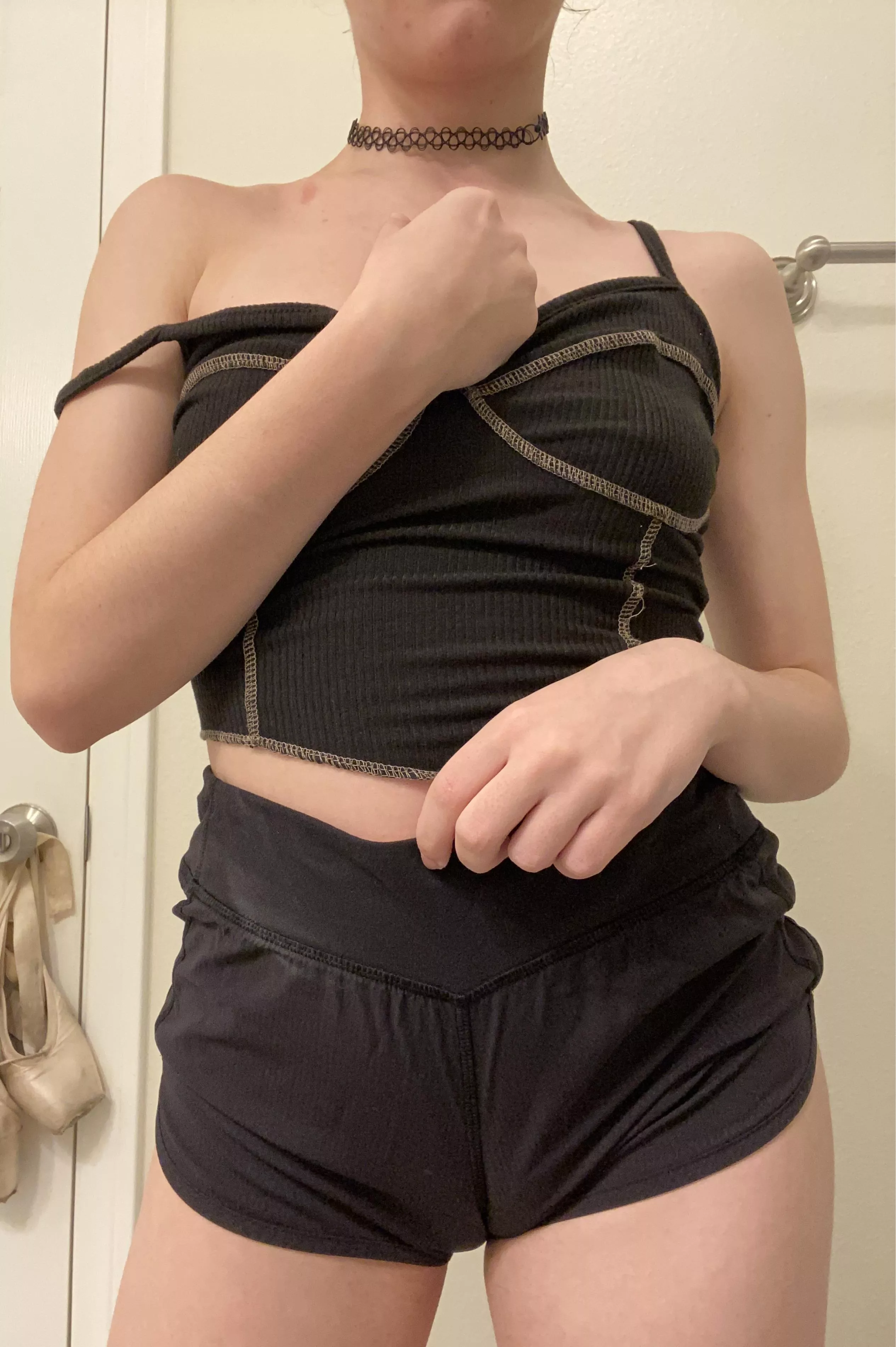 Little pussy wedgie from shorts i bought in sixth grade 😘