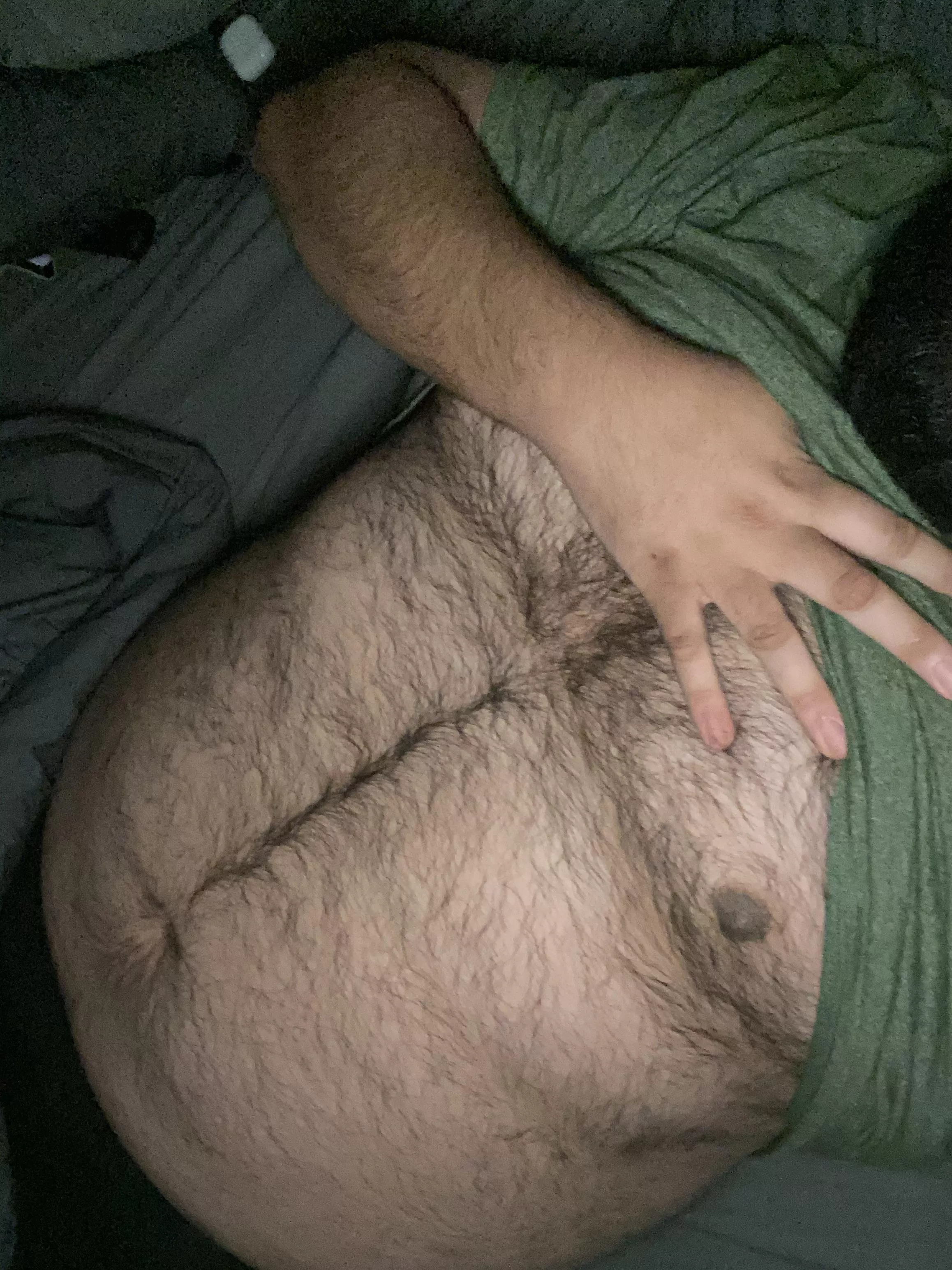 Lonely in bed.