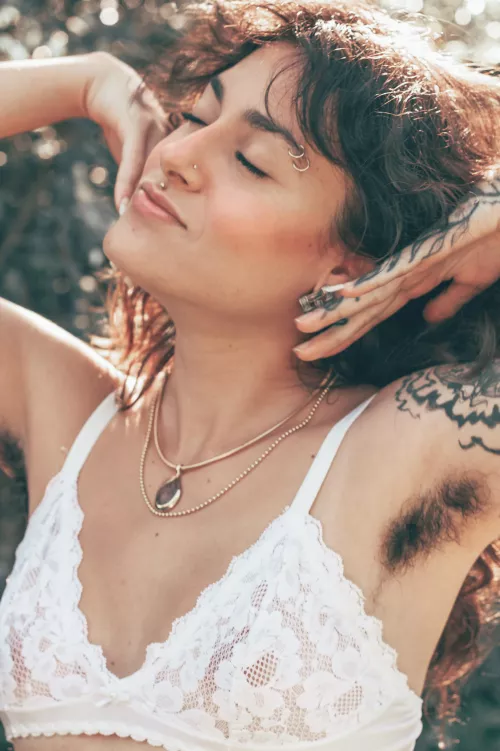 look at my armpits in the forest