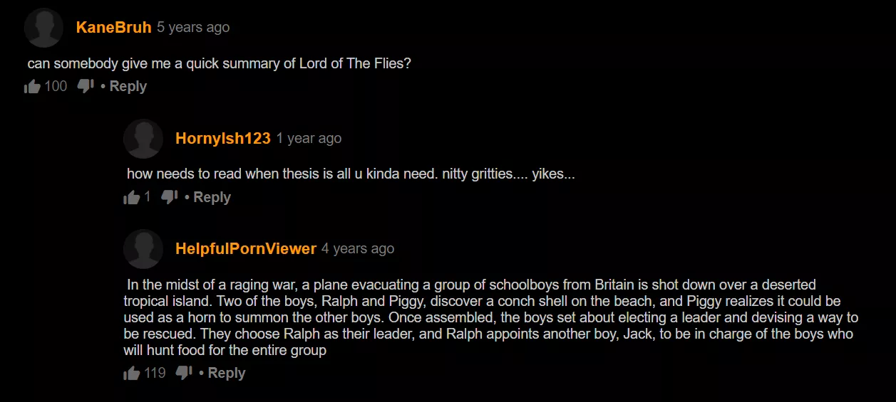 Lord of the Flies??