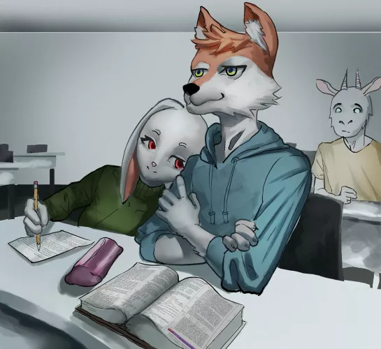 love on college (art by me @Leoncoelhoc on twitter)