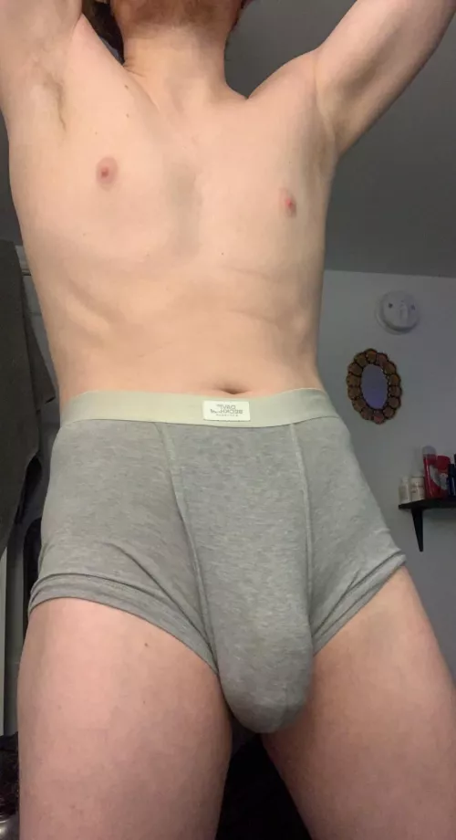 love walking around my girlfriends apartment like this. do you think her roommates notice anything?