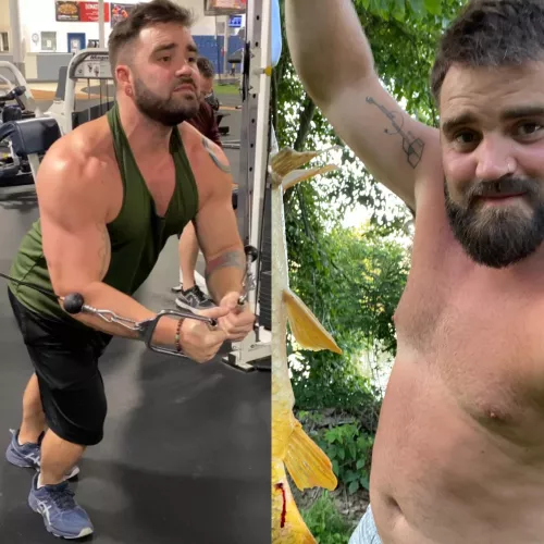 (M) after 15 months finally losing the dad bod 💪. Down 22lbs and have added probably 10Lbs of muscle