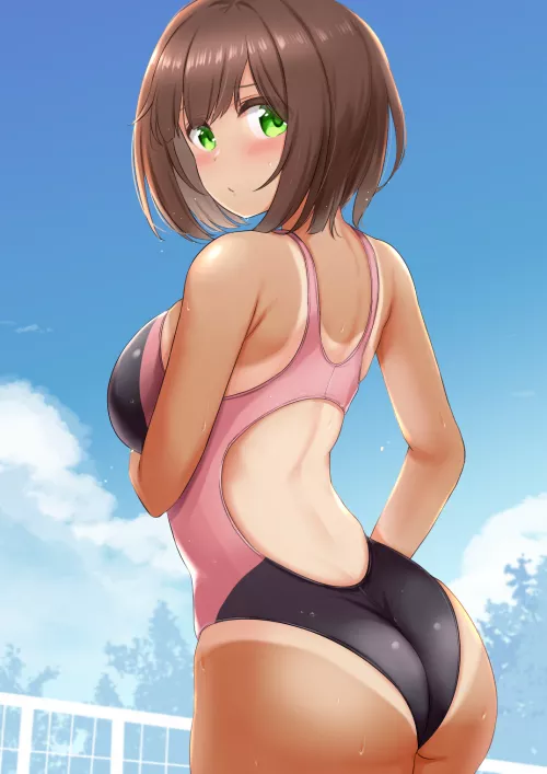 Maekawa Miku Competition Swimsuit ( Kibihimi) [Idolmaster]