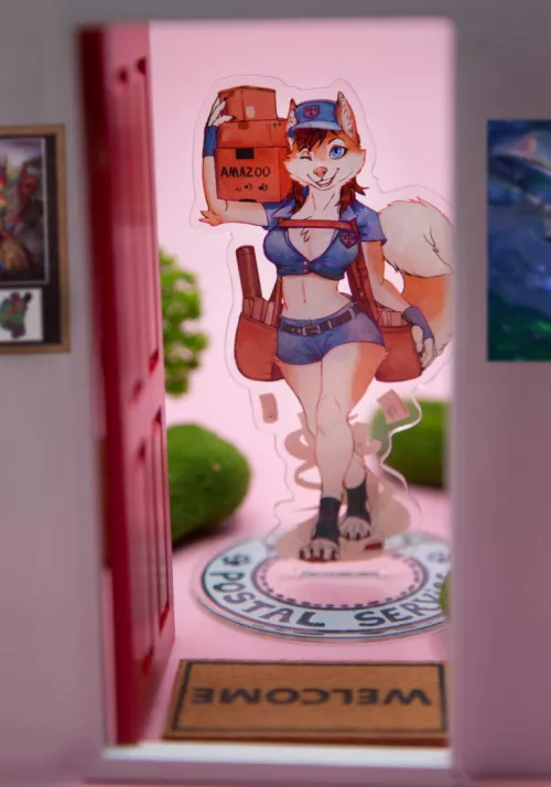 Mail Lady is here! Scene made By myself SixthLeafClover